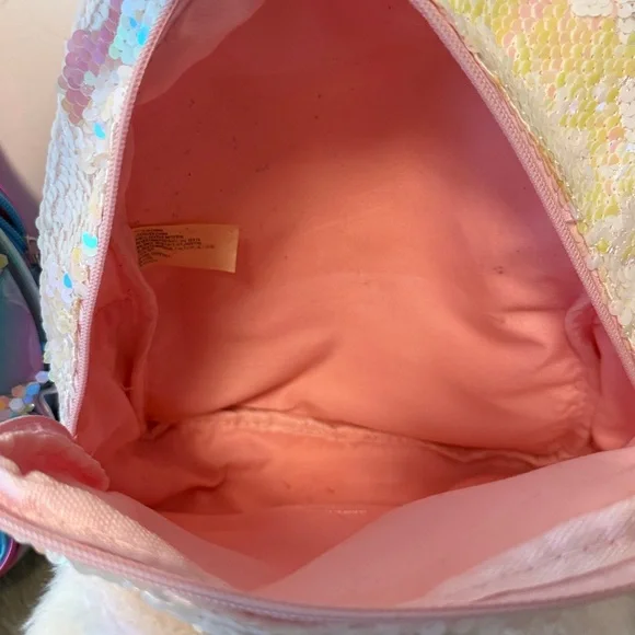 Bundle Disney Stitch Rainbow Holographic Kids Backpack - Blue Pink - Picture 5 of 5